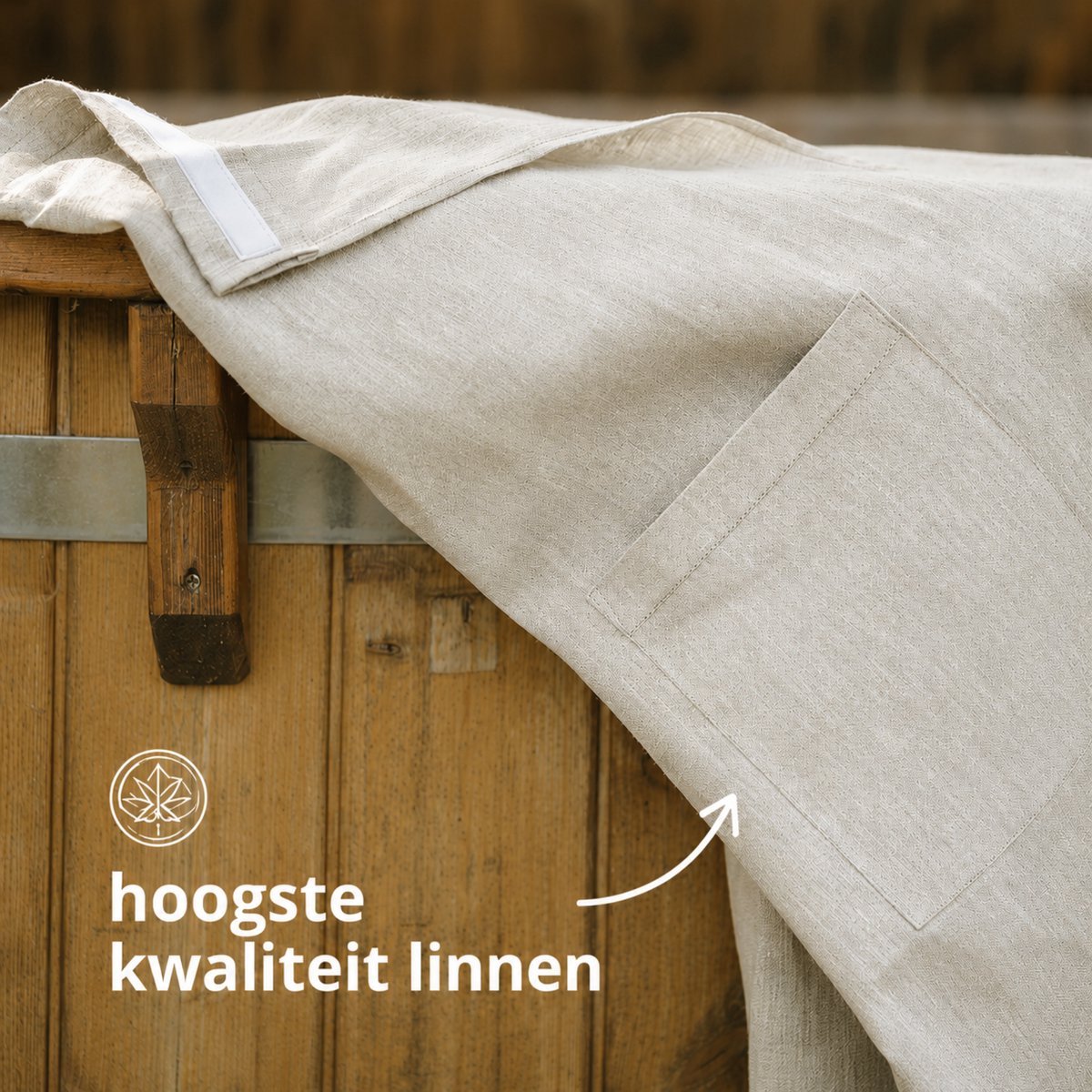 Saunahanddoek Dames Linnen