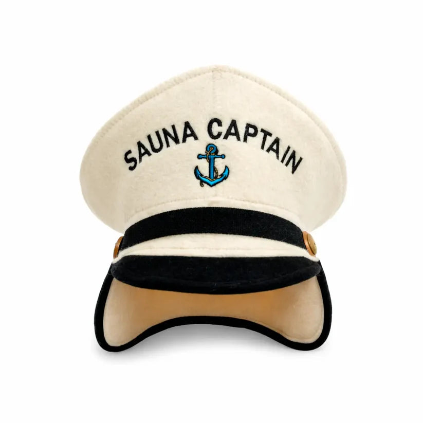 Sauna Hoed ‘Sauna Kapitein’ 100% Wol