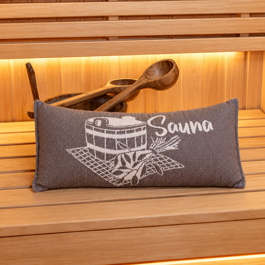 Sauna Kussen Katoen - Lichtgrijs