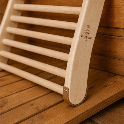 Sauna Rugsteun Hout - Ergonomische Rugleuning