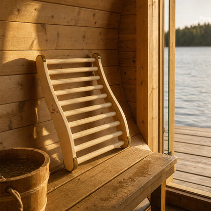 Sauna Rugsteun Hout - Ergonomische Rugleuning