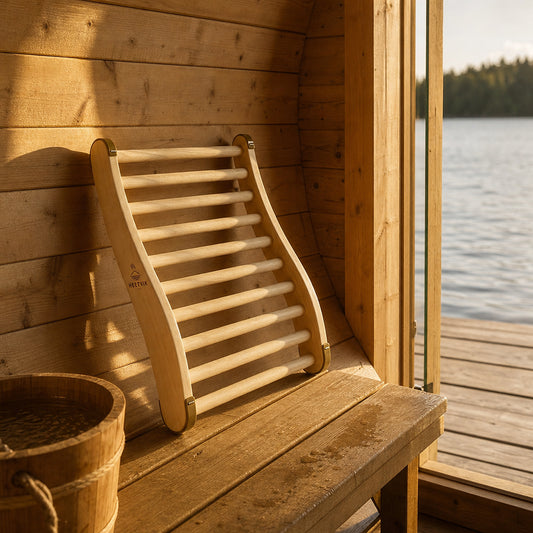 Sauna Rugsteun Hout - Ergonomische Rugleuning