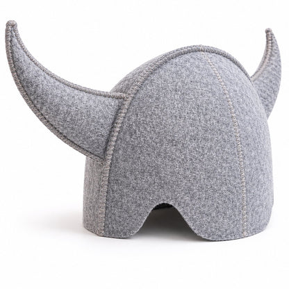 Sauna Hoed Viking 100% Wol - Grijs
