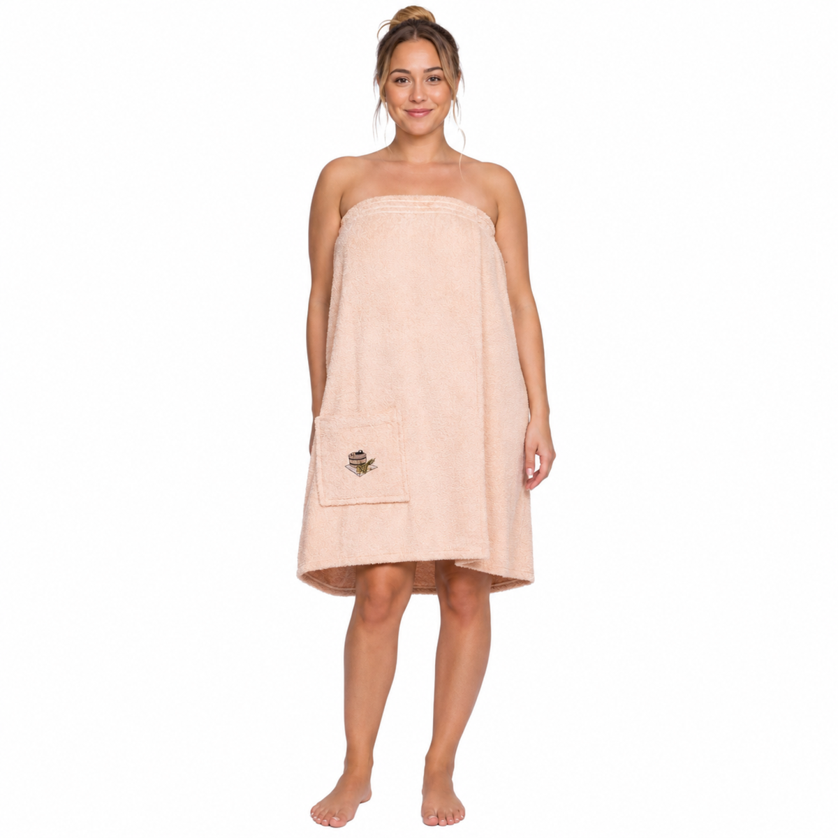 Saunahanddoek Dames Perzik