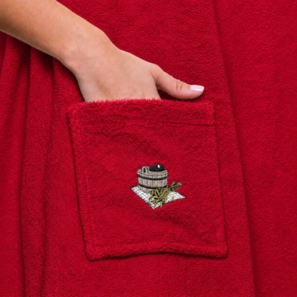 Saunahanddoek Dames Burgundy