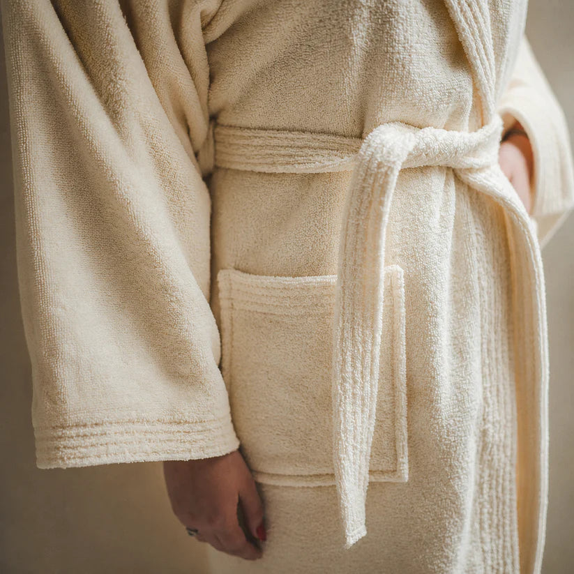 Sauna Badjas Dames met Capuchon - Burgundy