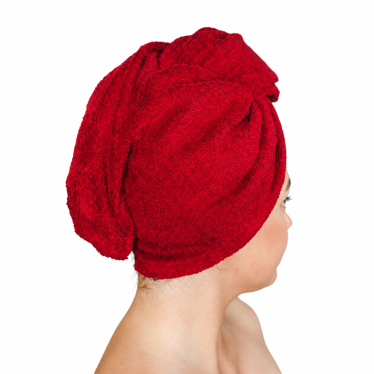 Haarhanddoek Katoen - Burgundy