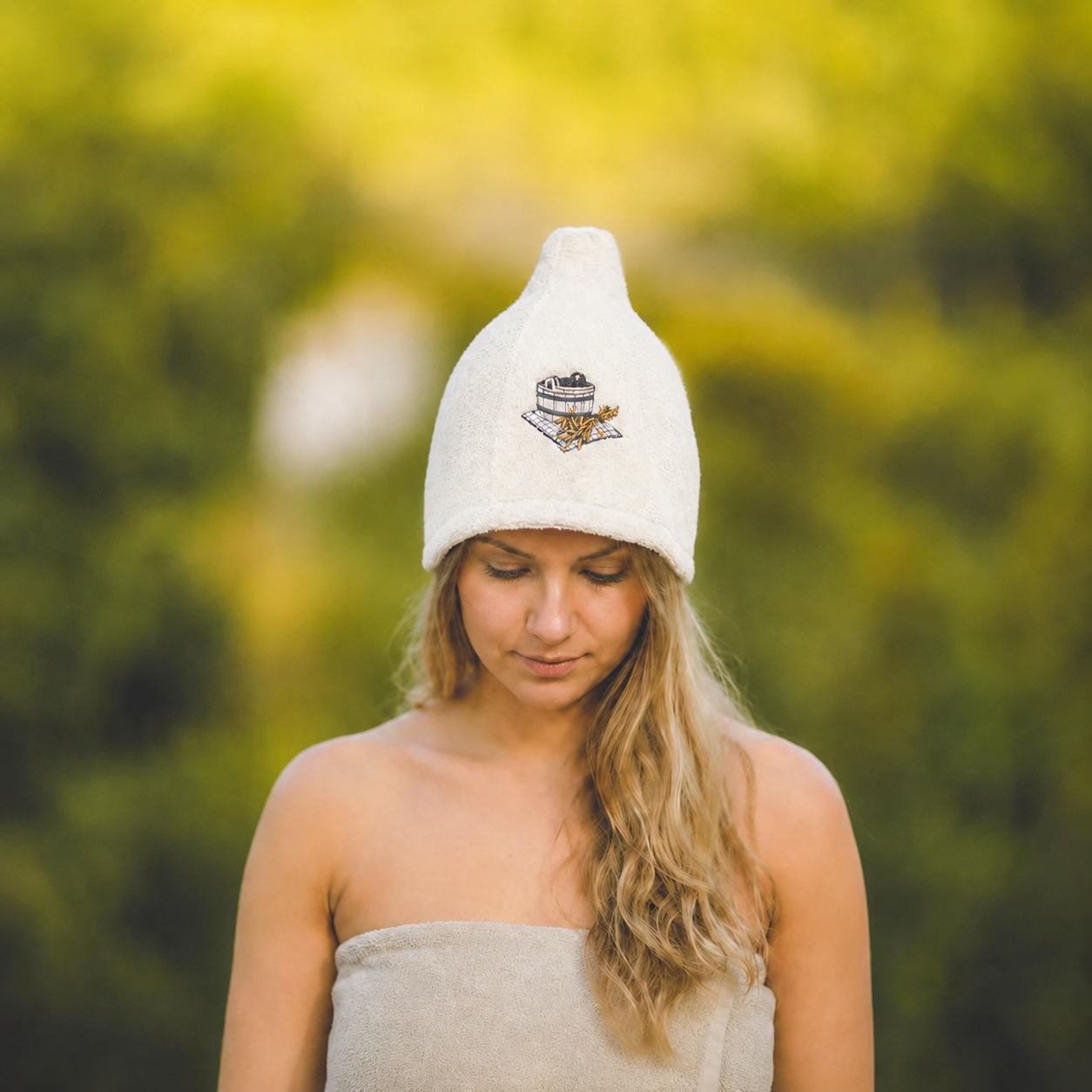 Sauna Muts Katoen - Beige