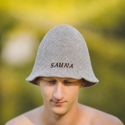 Sauna Muts Wol/ Polyester- Saunahoed