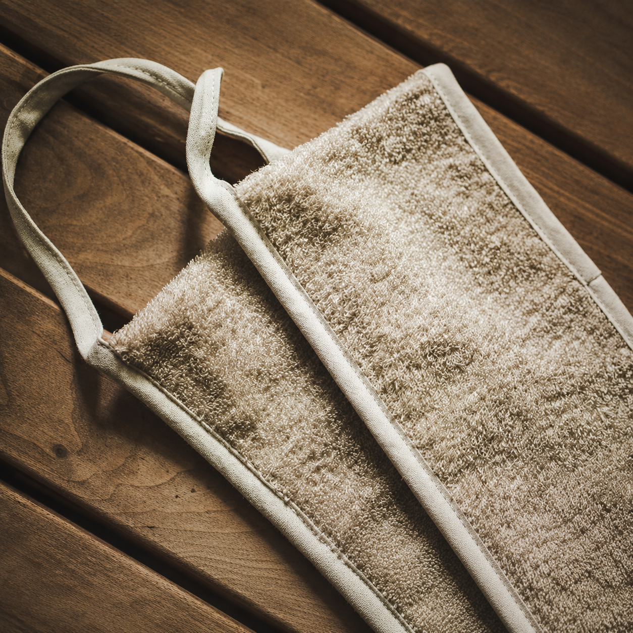 Linnen Scrubband Sauna - Ruggenwasser