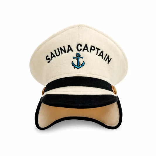 Sauna Hoed ‘Sauna Kapitein’ 100% Wol