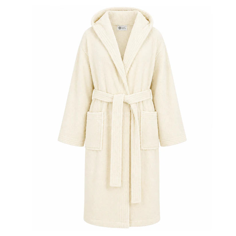 Sauna Badjas Dames met Capuchon - Burgundy
