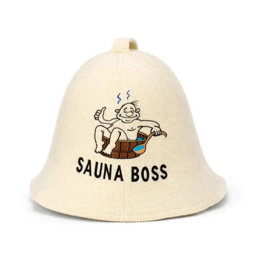 Saunahoed ‘Sauna Boss’ – 100% Wol