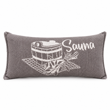 Sauna Kussen Katoen - Lichtgrijs