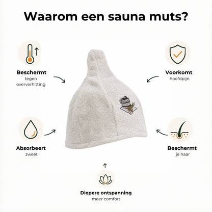 Sauna Muts Katoen - Beige