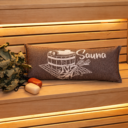 Sauna Kussen Katoen - Bruin