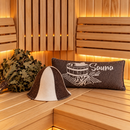 Sauna Kussen Katoen - Bruin